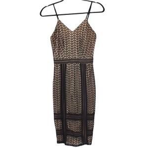 Misguided Strappy Lace Black Dress SZ 8 EUC